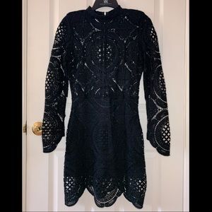 The Vintage Shop Black Lace Dress